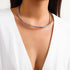 Women's Stainless Steel Pearl Cuff Collar Necklace (Silver Open)...