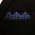S&W SHLAX&WING Men Tie Necktie Dark Blue Navy Dot Extra Long Matching Pocket Square...