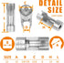 Diesel Injector Fuel Line Socket Set Difficult Access Flare Nut Wrench Spanner for Wired Temperature Sensors, Thermo Switches, ABS Tube, Master Cy...