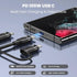 100W USB C Multi Charging Cable, USAMS 4FT 5-in-1 5A Fast Sync Charger Adapter Nylon Braided Type-C Cable for Laptop/Tablet/Phone and More......