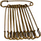 50 Pcs Safety Pins Heavy Duty Large Safety Pins Steel (Brown)...