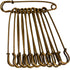 50 Pcs Safety Pins Heavy Duty Large Safety Pins Steel (Brown)...