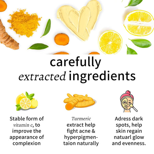ANAI RUI Vitamin C Face Mask with Turmeric and Kaolin Clay for Dark Spots, Dull Skin, Skincare Facial Mask for Refining Pores and Controlling Oil,...