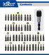 51-Piece Screwdriver Bit Set with Quick Released Magnetic Impact Bit Holder - Includes Phillips, Hex, Star, Square, Slotted, Pozi, Multi-Size Scre...
