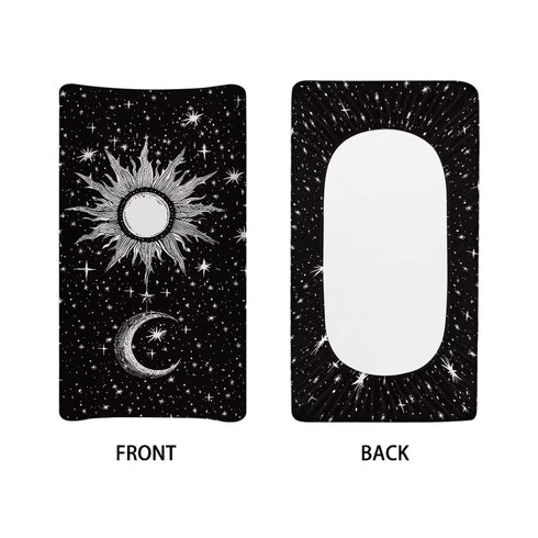 Moon Star and Sun Changing Pad Cover for Baby Girls Diaper Changing Pad Covers 32”x16” Newborn Infant Changing Table Sheet Changing Mat Covers Ult...