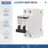 DC Solar Panels Disconnect Switch 32 Amp AC Solar Shut Off Switch 12V-400V 2 Poles Small Miniature Circuit Breaker for Solar PV Homes, AC 110V DIN...