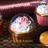 Party Hippo Foil Muffin Liners, 3.5 Oz 50 Pcs Disposable Cupcake Baking Cups, Gold Aluminum Ramekin Holders, Little Baking Cups (Pink)...