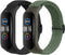 2 Pack Nylon Bands for Xiaomi Mi Band 7/6/5/4/3 Bands, Soft Braided Nylon Solo Sport Replacement Straps for Xiaomi Mi Band 7/6/5/4/3 Fitness Track...