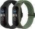 2 Pack Nylon Bands for Xiaomi Mi Band 7/6/5/4/3 Bands, Soft Braided Nylon Solo Sport Replacement Straps for Xiaomi Mi Band 7/6/5/4/3 Fitness Track...