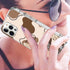 Western cow skin print Aesthetic case Compatible with iPhone 13 Pro Max, cow print collage pattern Soft TPU Bumper Protective Phone cover, Support...