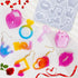 5 Packs Valentine's Day Earring Resin Silicone Molds Kit, Love Heart Shape Resin Mold with 300Pcs Earring Hook Jump Ring for Epoxy Resin Casting D...