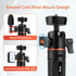 Camera Tripod Stand, Mini Desktop Aluminum Tripod Selfie Stick with Cold Shoe, 360° Ball Head with 1/4 Inch Screw, Portable Tripod for iPhone Andr...