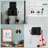 Jetec 6 Pieces Wall Mount Phone Holder Self-Adhesive Wall Beside Organizer Storage Box Plastic Charging Phone Stand Remote Wall-Mounted Phone Brac...