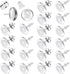 Hicarer 200 Pieces Studs Earring Blank Making Supplies Kit Includes 50 Pcs 10 mm Cabochon Earring Blank Bezel Studs 50 Clear Glass Cabochons, 50 R...