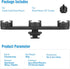 ChromLives Cold Shoe Mount Triple Shoe Mount Extension Bar Hot Shoe Adapter Camera Bracket with 1/4 Screw for Tripod/Microphone/LED Light Compatib...