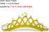 Honbay 2PCS Princess Crown Headband with Crystal and Star for 1 to 3 Years Old Baby, Gold and Silver...