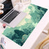 Cute Pastel Mint Green Forest Sage Desk Mat Anime Large Gaming Mouse Pad XL, Aesthetic Sunrise Laptop Computer Keyboard Mouse Mat, Women Office De...