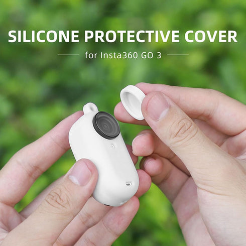 LICHIFIT Silicone Protective Case Set for Insta360 GO 3 Action Camera Housing Soft Shell Cover Skin + Lens Cap + Neck Strap Lanyard Accessories...