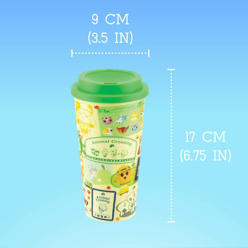 Paladone PP7723NN Animal Crossing Travel Mug Officially Licensed Merchandise, Plastic, Multicolour,350 ml...