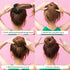 Donut Hair Bun Maker 6 Pieces, Ring Style Hair Bun Donut (1 L, 2 M and 3 S) with Pins 5 Elastic Bands, 20 Hair Bobby and 4 Pony Hair Tools for Wom...