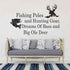 35x57cm Country Deer Wall Decals Quotes Fishing Poles and Hunting GEA Wall Stickers for Kid's Room Nursery Bedroom Decor...