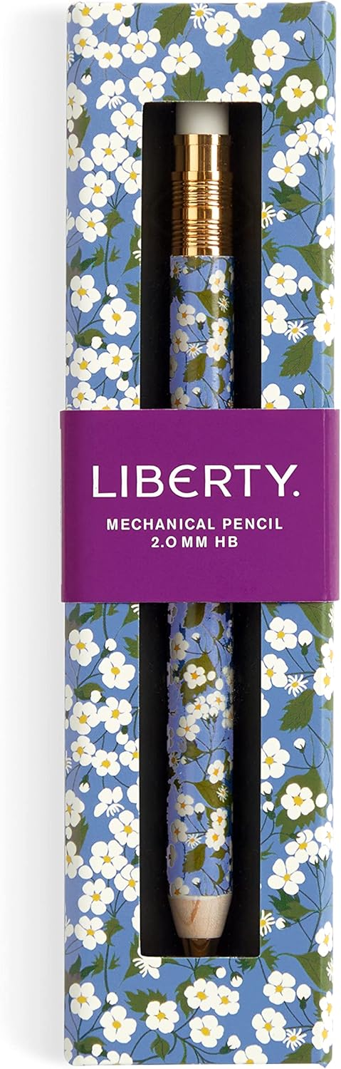 Galison Liberty Mitsi – Mechanical Pencil Featuring Classic Japanese Design Inspired Mitsi Print with Refillable Lead and Eraser...