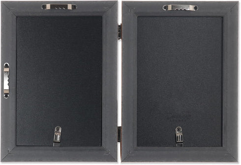Lawrence Frames 4x6 Hinged Double Sutter Burnished Gold Picture Frame...