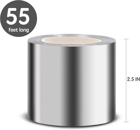 Zinc Metal Strip for Roof and Garden - 55 Feet x 2.5 Inches - Prevents Roofing Stains...