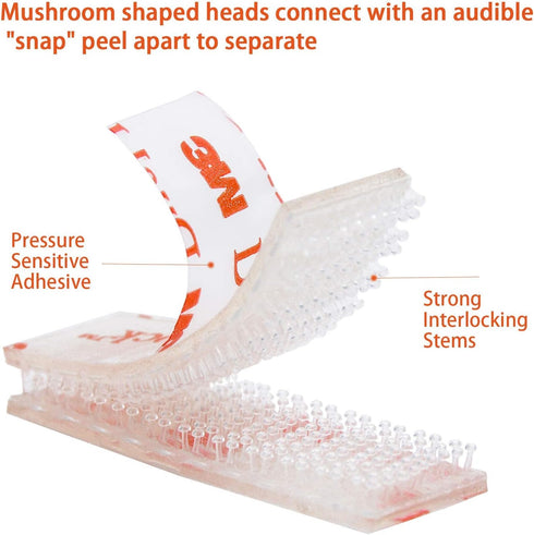 16 Pcs EZ Pass/IPass/IZoom Toll Tag Mounting Kit - Reclosable Fastener Peel and Stick Adhesive Dual Lock Tape Strips...