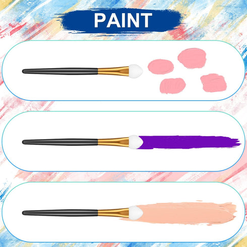30pcs Sponge Applicators Pastel Painting Brushes, Pastel Sponge Detailed Ink Paints Brush Tools for Painting DIY Scrapbooking Cards Making (4.4in,...