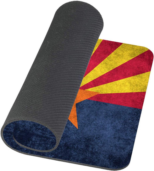 Office Mouse Pad Custom, State flag of Arizona with distressed vintage textures Background Personality Desings Gaming Mouse Pad 9.5 X 7.9 Inch (24...