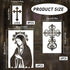 Chapel Stencils for Painting Reusable - 16 Pieces Captivating Virgin Cross Crafts for Wall Wood Greeting Card Paper Window DIY Creative Partner...