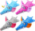 4 Pack Squeaky Dog Toys, Dog Toys for Aggressive Chewers, Tough Plush Dog Toys for Large Dogs, Wrinkly Interactive Puppy Toys for Small and Medium...