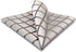 S&W SHLAX&WING Pocket Square for Men Suits Beige with Brown Satin Checks Prom Party Wedding...