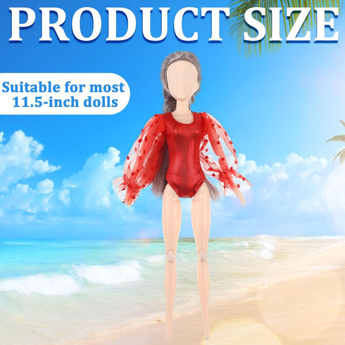 Bencailor 6 Pcs Doll Clothes for 11.8 Inch Doll, Doll Accessories Summer Tops Swimwear Robe Doll T Shirt Dress Winter Coat Jacke Doll Outfit Girl ...