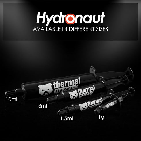 Thermal Grizzly Hydronaut - 1 Gram - Conductive High Performance Thermal Paste - Ideal for Air and Water Cooling CPU/GPU - for Large Cooling Surfa...