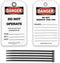 40 Lockout Tagout Tags, with 40 Zip Ties, Anti Static, Do Not Operate Tags, OSHA Compliant, Lockout Tags, Loto Tags, Tear Resistant & Weatherproof...