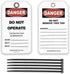 40 Lockout Tagout Tags, with 40 Zip Ties, Anti Static, Do Not Operate Tags, OSHA Compliant, Lockout Tags, Loto Tags, Tear Resistant & Weatherproof...