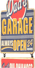 Dad's Garage Linked and Embossed Metal Sign - Vintage Garage Sign for Dad - Great Gift Idea...