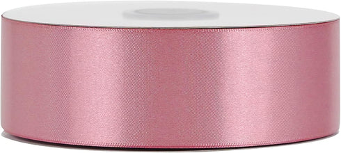 MEEDEE Mauve Rosy Satin Ribbon 1-1/2 Inch Rose Pink Ribbon Lux Satin Double Faced Satin Ribbon by 50 Yards Pink Polyester Satin Ribbon for Crafts,...