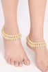 Efulgenz Kundan Anklet Indian Bollywood Crystal Faux Kundan Wedding Bridal Anklet Bracelet Payal Foot Jewelry for Women...