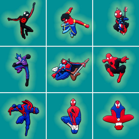 30Pcs Superhero Charms for Shoe, Cartoon Hero Shoe Charms for Clogs Sandals Decoration...
