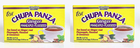 Tea CHUPA Panza, Tea Based ONGINGER Root, PINNEAPPLE, Flaxseed & Cinnamon (30 Tea Bags/0.10 oz Each) (2-Pack)...