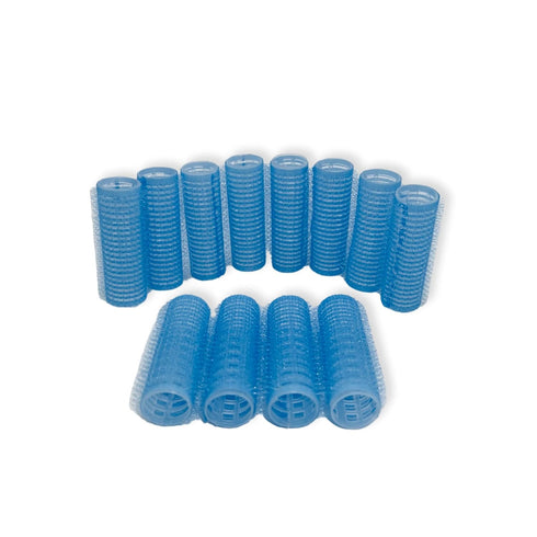 12PCS Roller Hair Curlers For Medium Short Hair,Heatless Roller Hair Curler For Bangs,Create Natural Curly Hairstyle bule (Light-blue)...