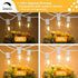 SUNTHIN Outdoor White String Lights, 27FT White Patio Lights with 14 G40 Shatterproof LED Bulbs(1 Spare), Waterproof Hanging Outside Lights for Ya...