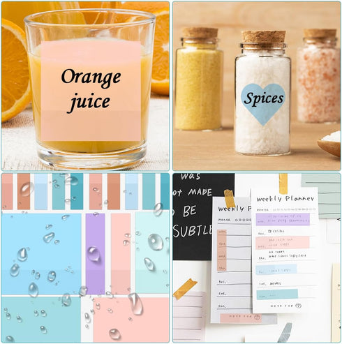 Transparent Sticky Notes, 860 Pcs Waterproof Clear Sticky Notes, Clear Notes Transparent for Bible Study Supplies, Office School Supplies, Book An...