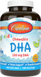 Carlson - Kid's Chewable DHA, 100 mg DHA, Brain Health, Vision Function, Growth & Development, Orange, 180 Chewable Softgels...
