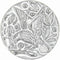 Bezelry 12 Pieces Bird in Flowers Metal Shank Buttons. 16mm (5/8 inch) (Silver White)...