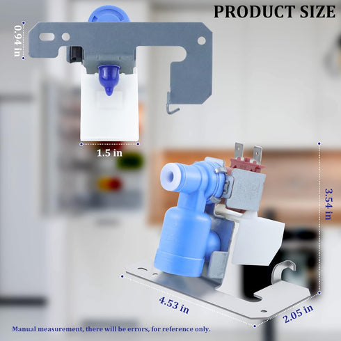 WR57X10033 Refrigerator Water Valve by Romalon Fit for G-uard Ken-more Replaces AP3189335 914151