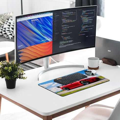Large Mouse Pad Gaming Cool S2000 Jdm Red Sport Car Desk Mat Long Big Mousepad Extended Keyboard Computer Pad Office Desk Organizers and Accessori...